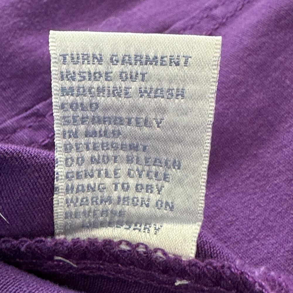 Aesthetic Utility Purple Military Tunic Jacket Goth Punk Cotton Canvas Shirt S - Picture 8 of 8